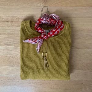 madewell patch pocket pullover sweater